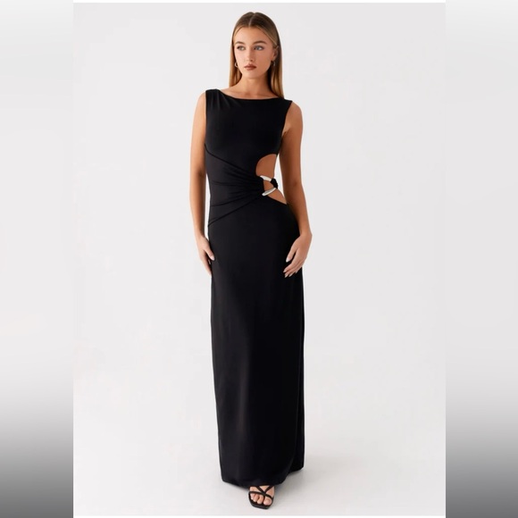 Peppermayo Jayana Maxi Dress - Black - Picture 1 of 5